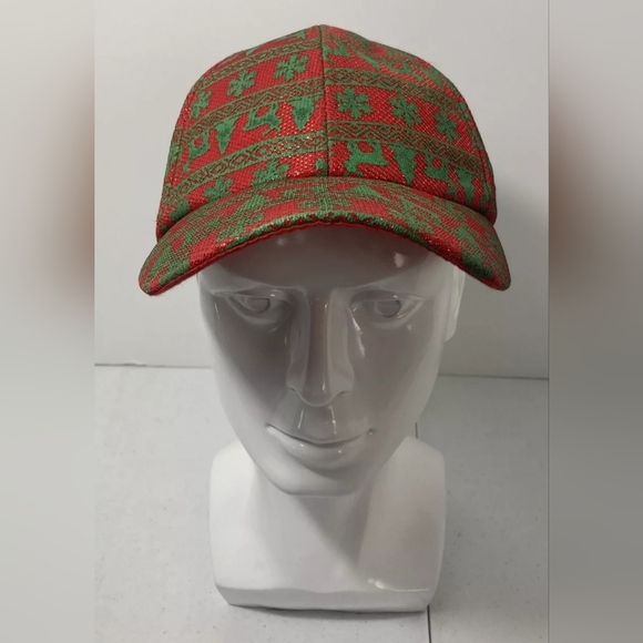 Pugs Christmas Holiday Adjustable Hat Cap Red green Nwot - Picture 1 of 4